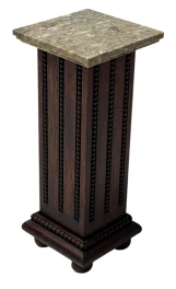 French Art Deco Pedestal with Multi-Colored Marble Top, 1930s